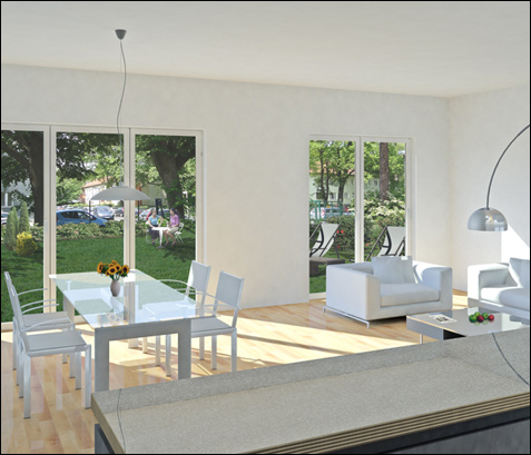 Visualisierung Wohnzimmer