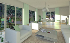 Visualisierung Stadthaus "Topas" (Wohnraum)