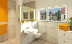 Visualisierung Stadthaus "Saphir und Onyx" (Bad)